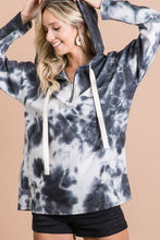 Load image into Gallery viewer, Tie Dye Hooded Fleece Sweater
