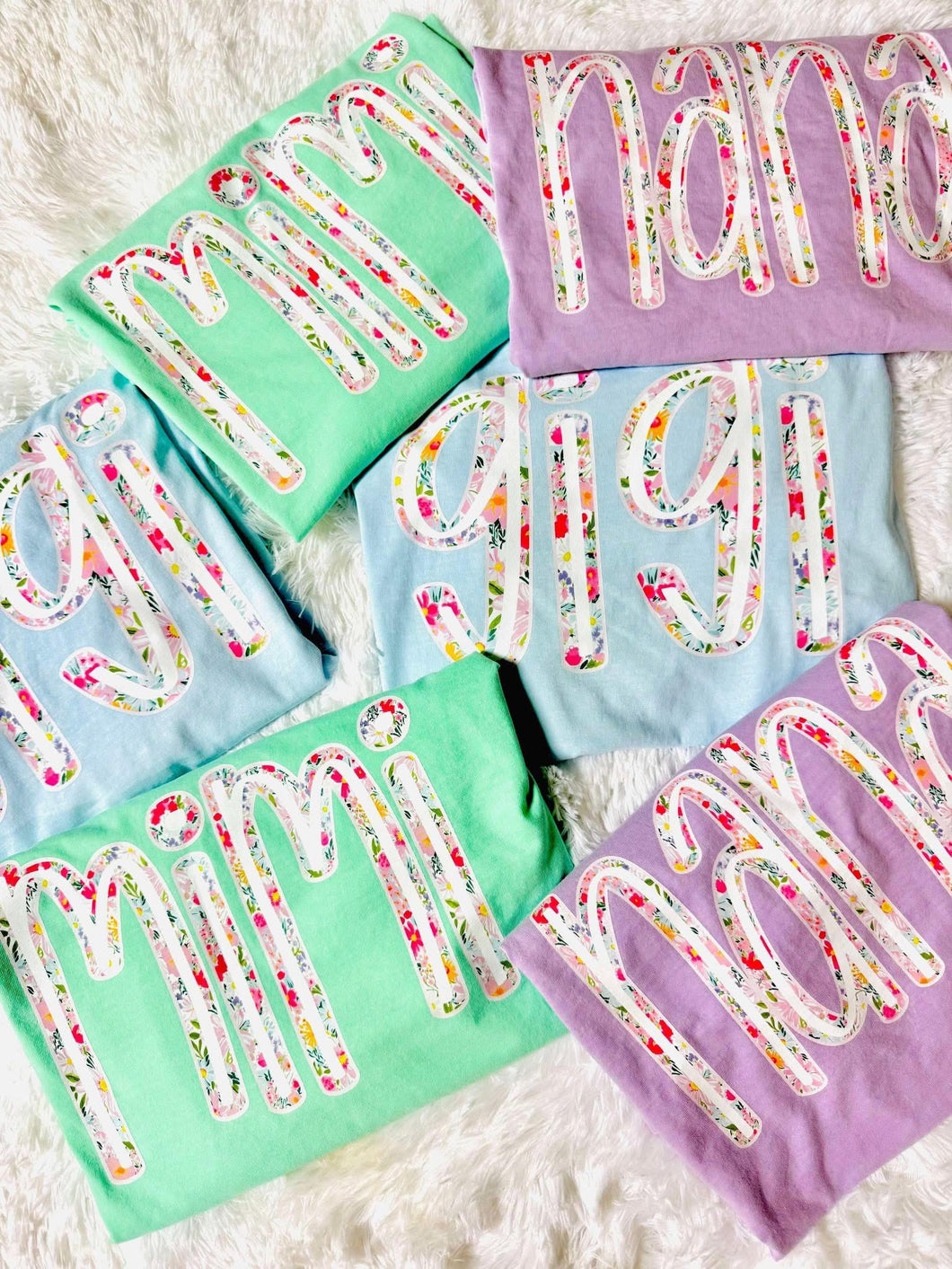 Custom Name Tee Preorder- Blue - NanNan