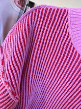 Load image into Gallery viewer, Pink Striped Sweater

