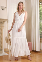 Load image into Gallery viewer, White Tiered Maxi Dress
