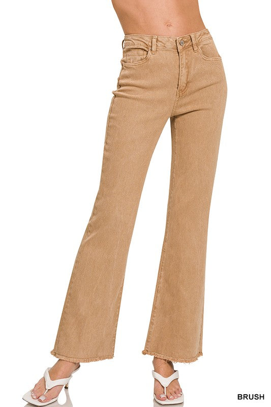 Tan Straight Leg Pants