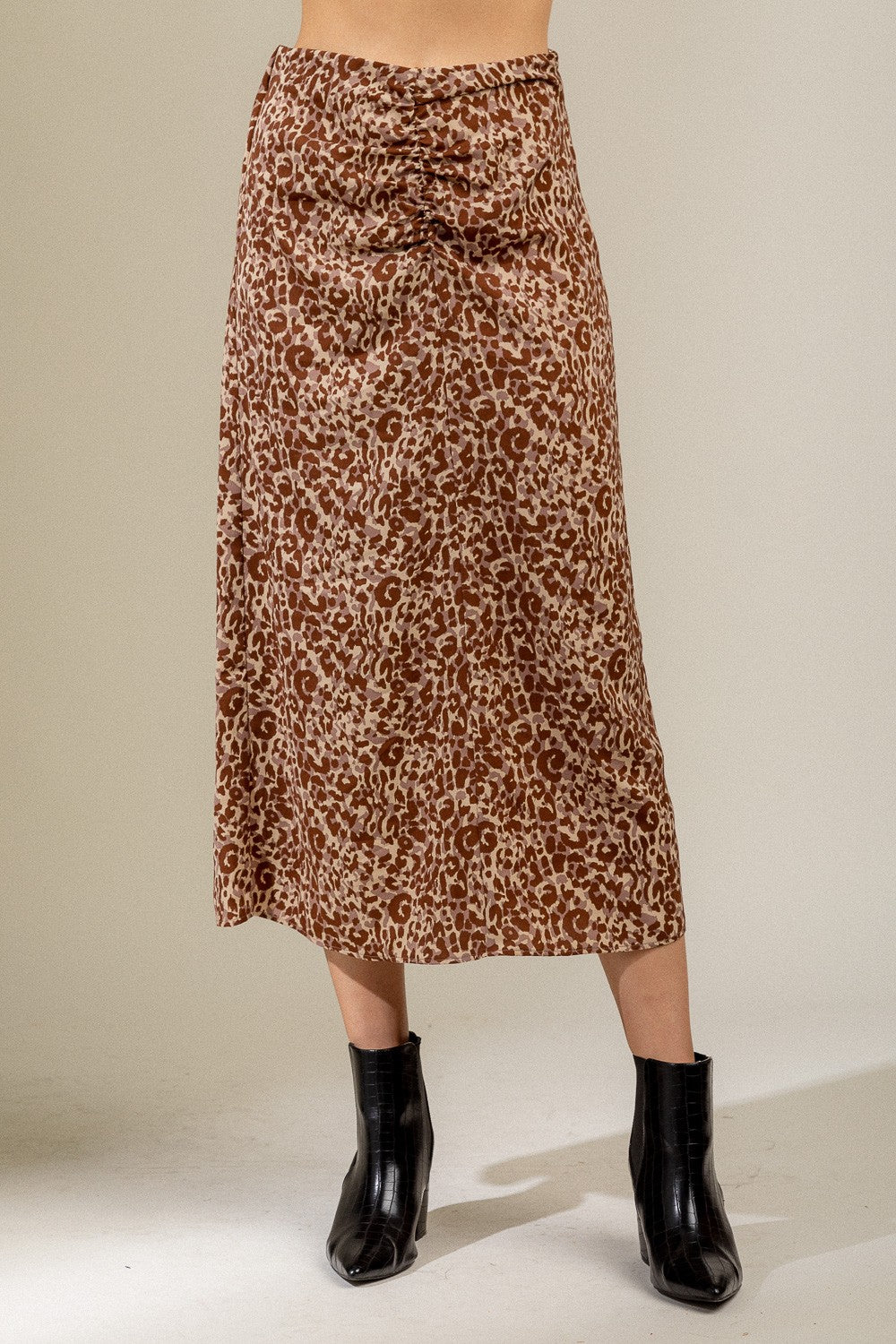 Leopard Midi Skirt