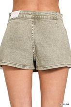 Load image into Gallery viewer, Light Olive Denim Skort
