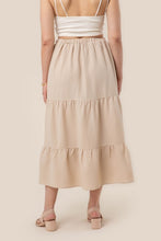 Load image into Gallery viewer, Beige Tiered Skirt
