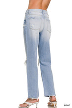 Load image into Gallery viewer, Light Wash Distressed Denim
