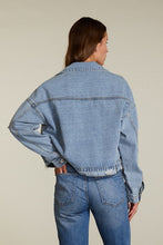 Load image into Gallery viewer, Leopard Denim Jacket
