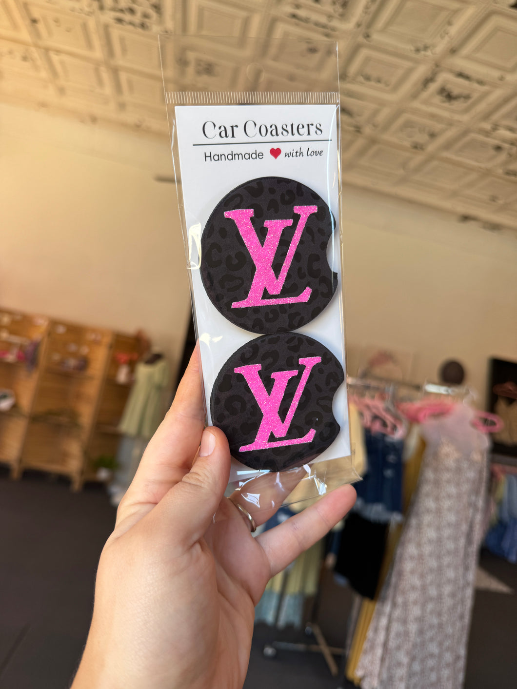 Car Coasters - Pink