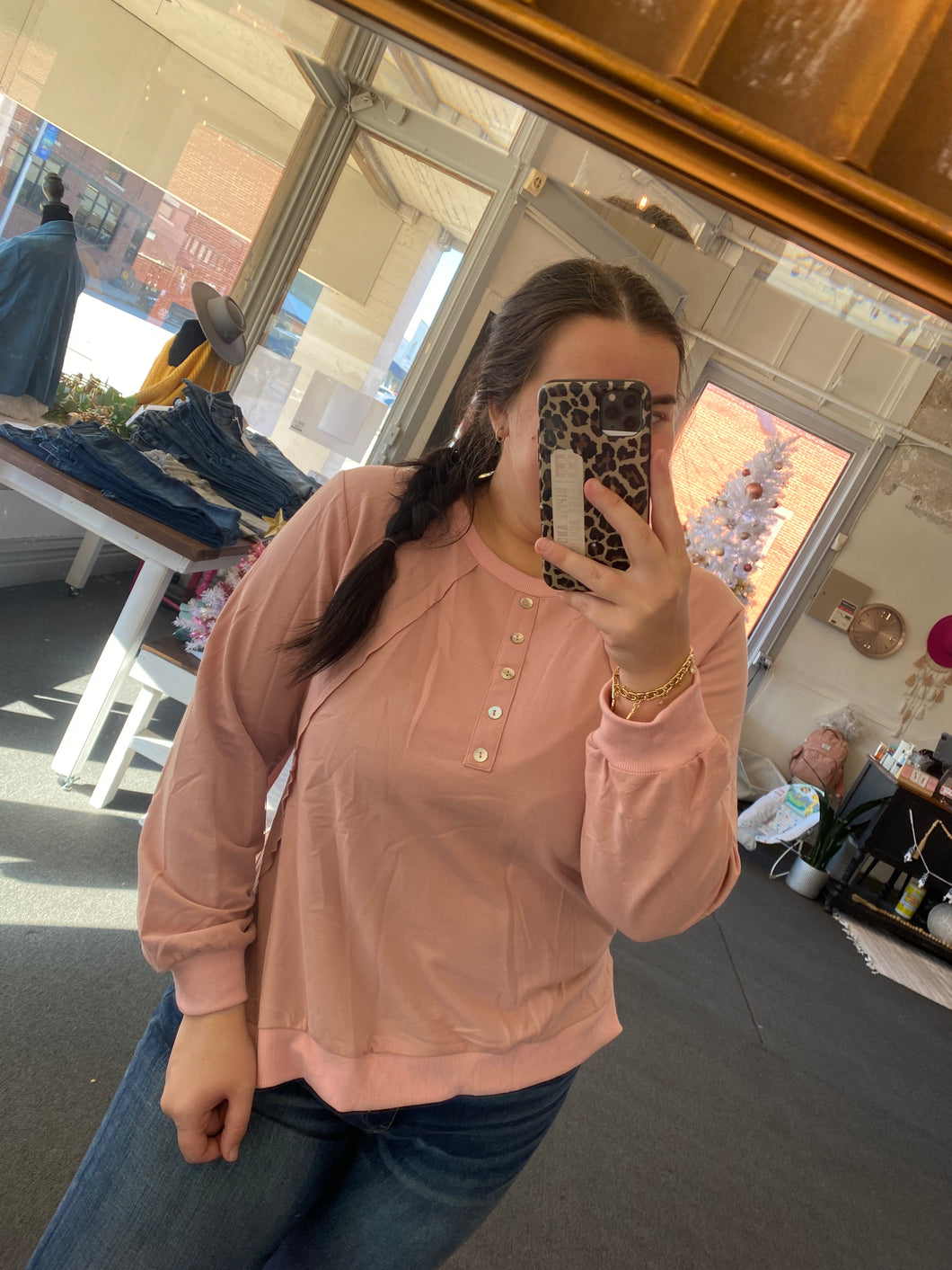 Blush Pink Long Sleeve