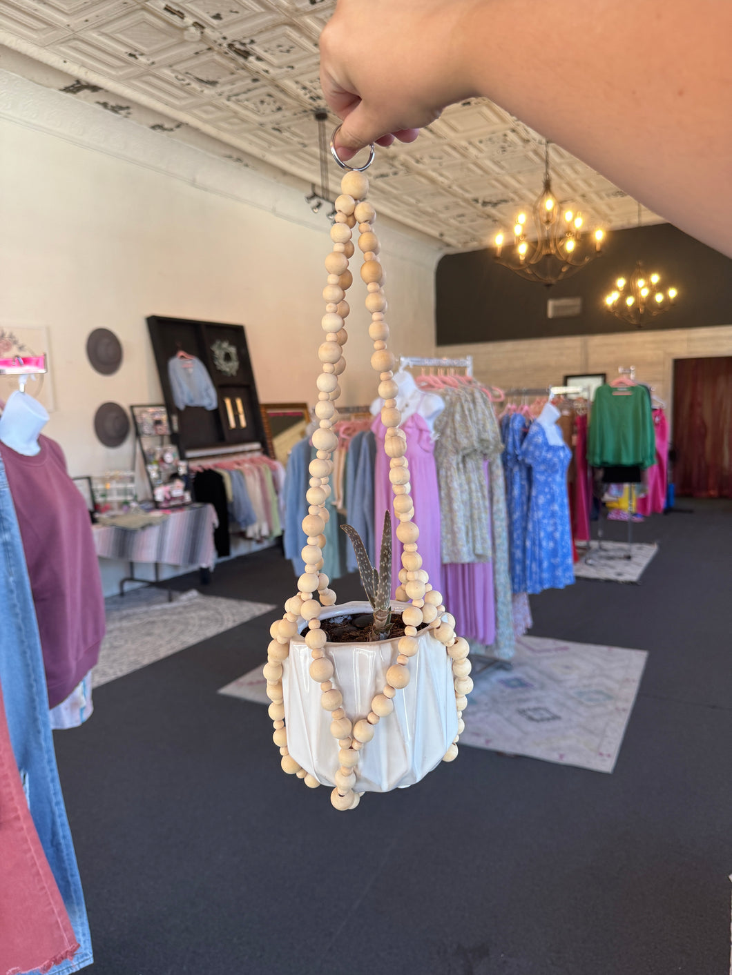 Beaded Plant Hanger