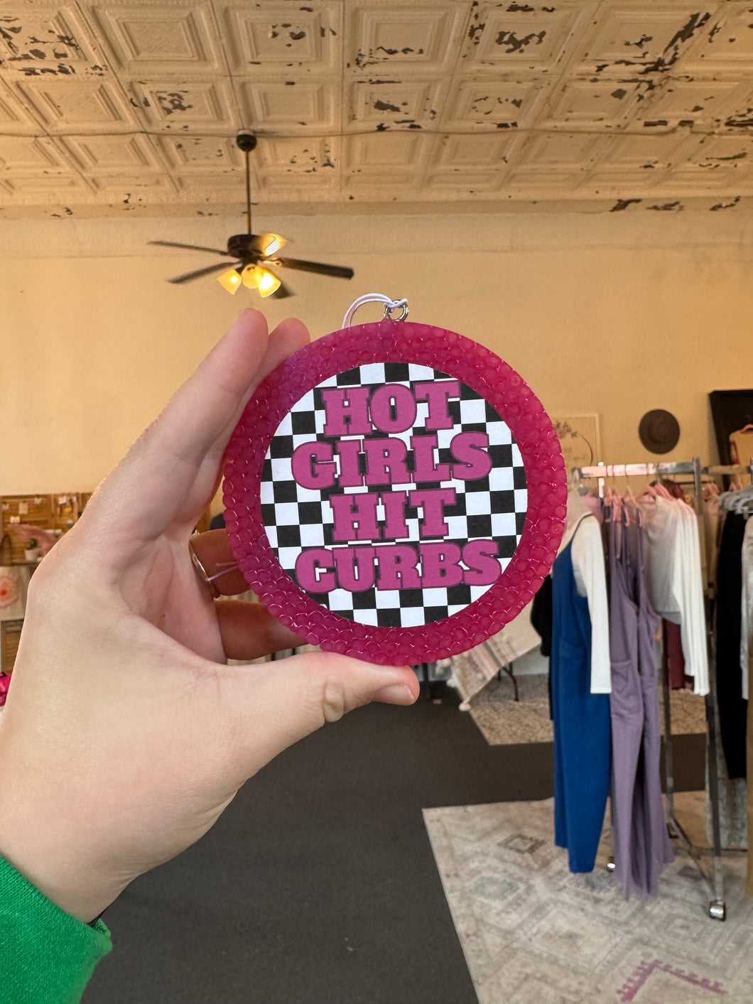 Hot Girls Hit Curbs Car Freshie - Blueberry Cheesecake