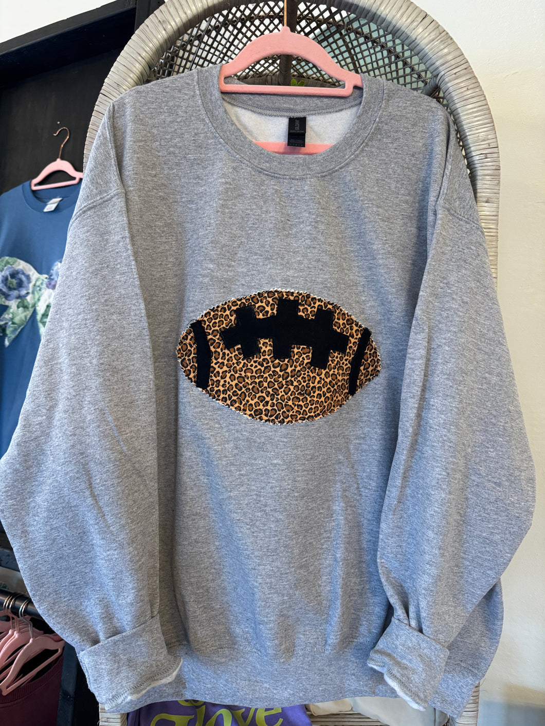 Football Appliqué Sweatshirt