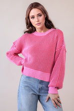 Load image into Gallery viewer, Pink Striped Sweater
