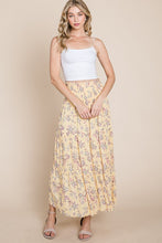 Load image into Gallery viewer, Spring Days Yellow Floral Maxi Skirt

