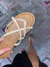 Load image into Gallery viewer, Tan Braided Sandals

