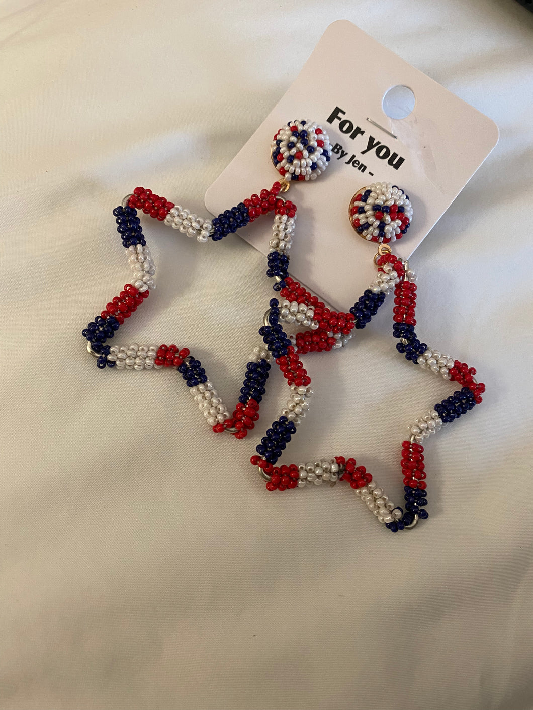 Star of the Show Beaded Earrings