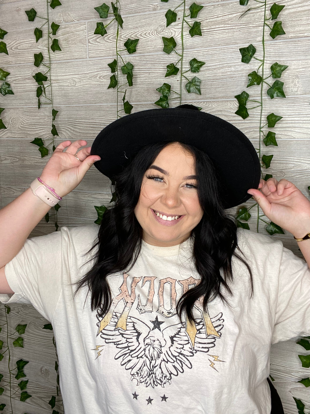 Black Belted Felt Hat